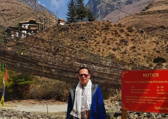 Paro Tachog Lhakhang Iron Bridge